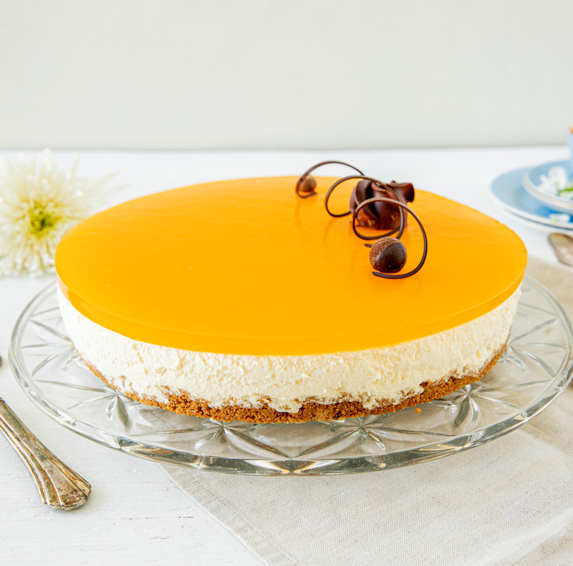 Ostekake med pasjonsfrukt