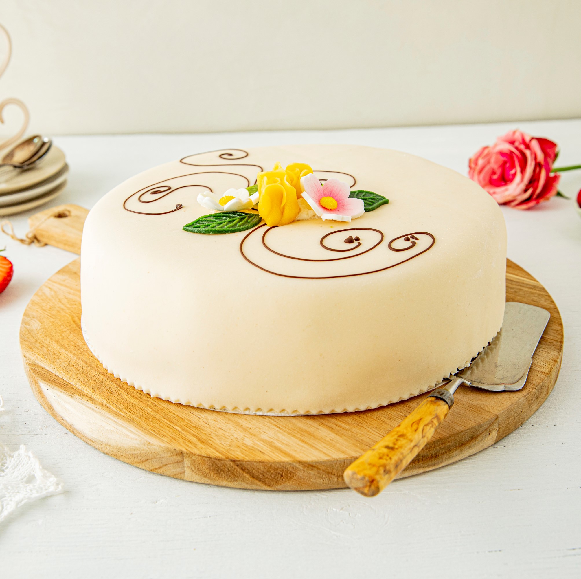 Laktosefri Marsipankake